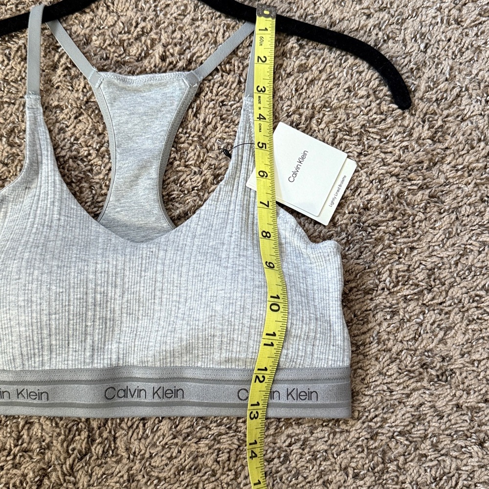 ▪️ Calvin Klein • Padded & Ribbed Bralette - Soft Gray • Juniors Medium - Picture 10 of 10